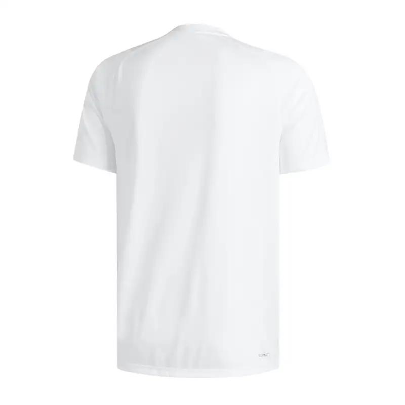 Adidas Sport Ultimate Solid Color Comfortable Crew Neck Straight Cut Short Sleeve T-Shirt Men Tops White DU1435