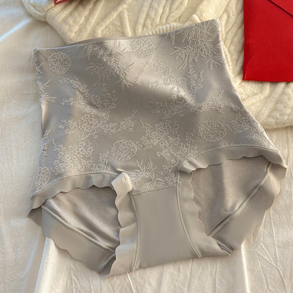 Ladies Autumn and Winter New Chinese Style High Waist Relief No Mark Comfortable Breathable Briefs
