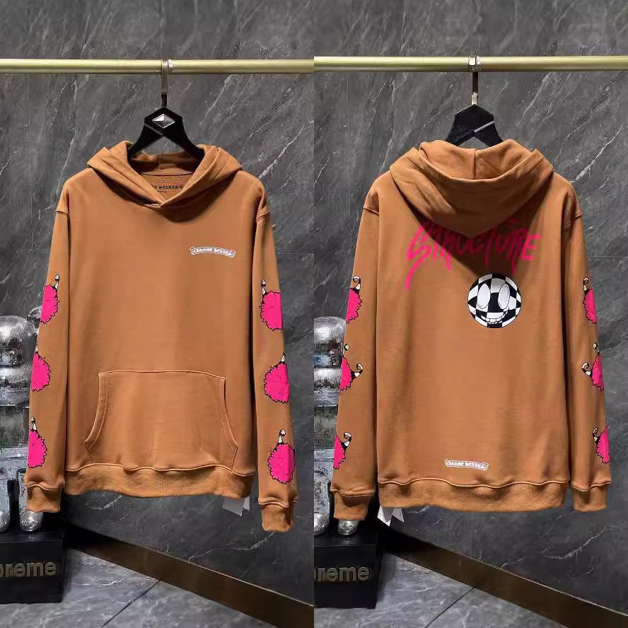 

«Синяя толстовка с вышитым граффити для мужчин и женщин — коллекция осень/зима» Large