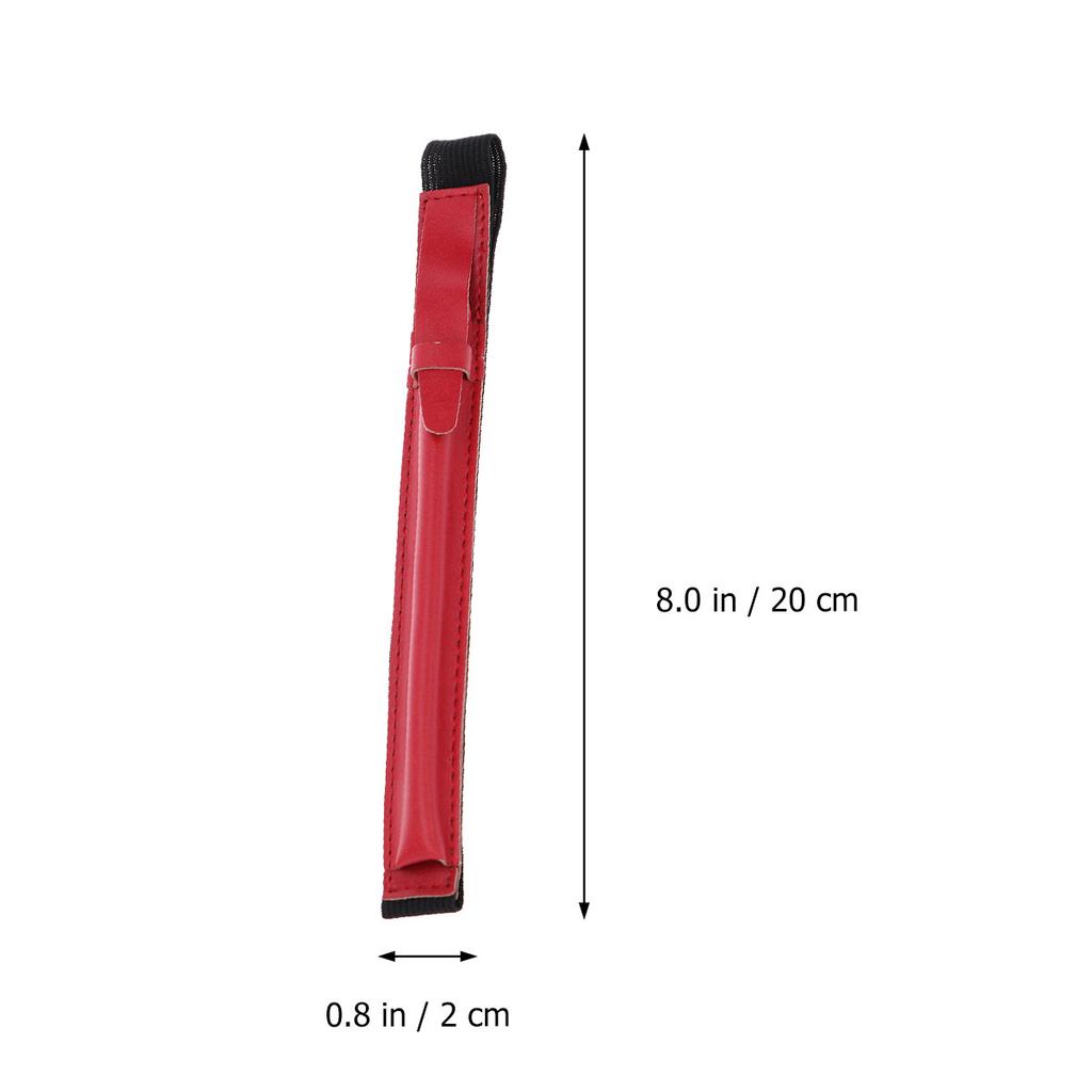 Capacitive Stylus Pen Cover Pencil Holder Black Premium PU Scratch Proof Travel Case Elastic Clip Pen Sleeve for