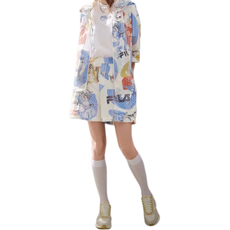 FILA All Over Logo Casual Shorts Women shorts F11W238606F-ZA