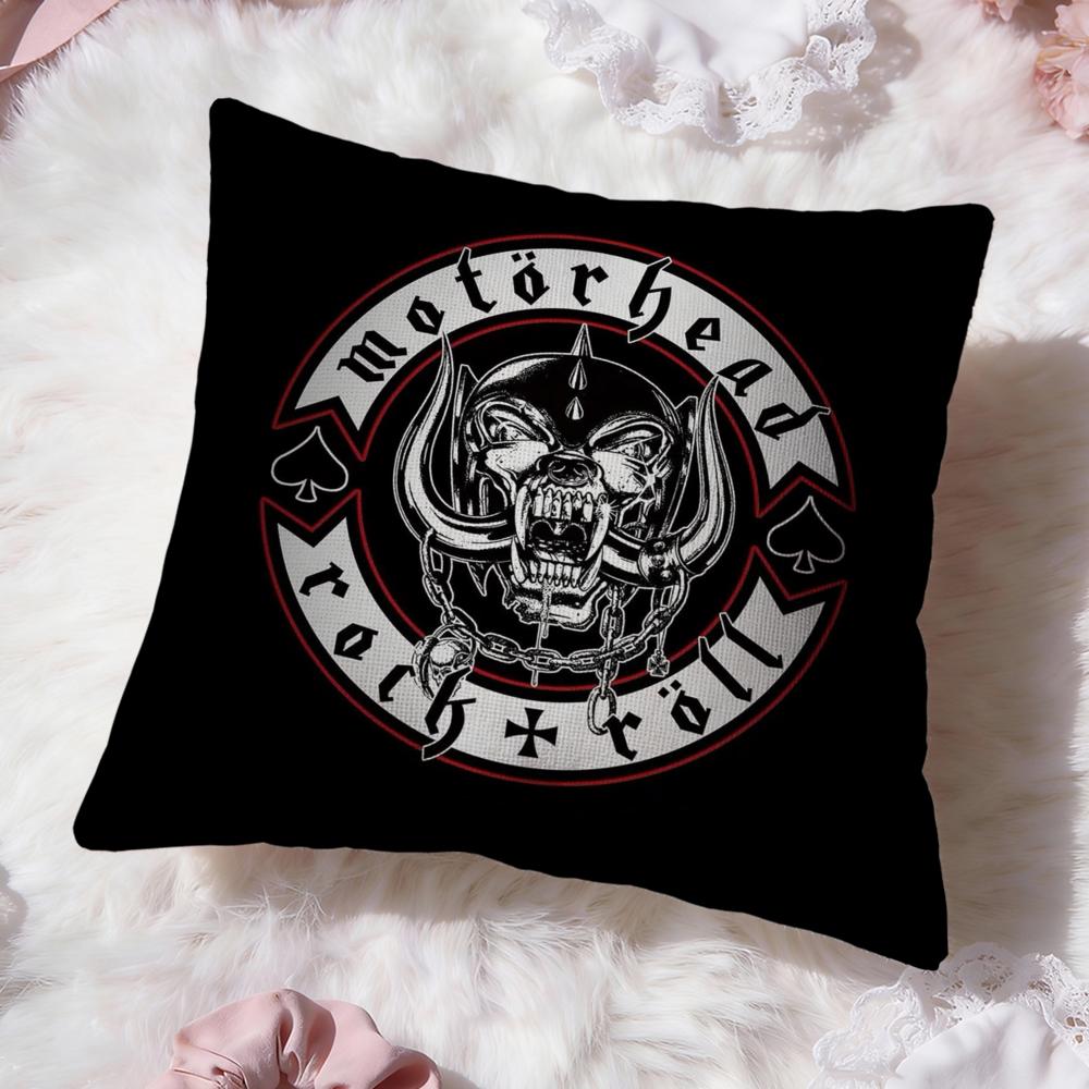 Rock Band Motorhead Cushion Cover Premium Comfort Reversible Pillow Cove -Two in One Design for Any Room & Car Interior