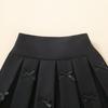 Academy Style Solid Pleated Skirt for Girls, Spring/Autumn Collection 2025