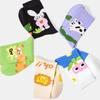 5 Pairs of Female Spring Cartoon Non Slip Sweat Absorption Leisure Lovely Tube Socks