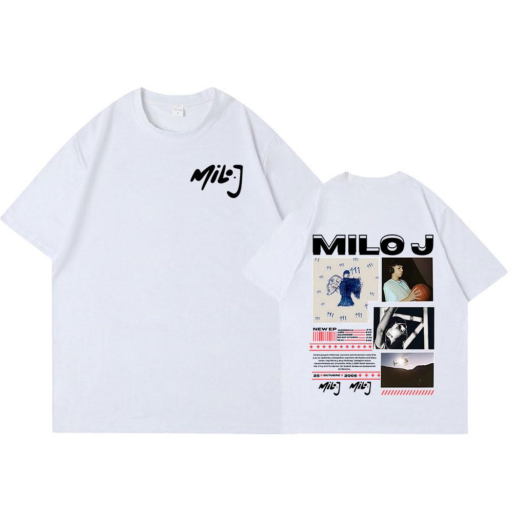 Rapper Milo J 111 166 Album Graphic T Shirt Unisex Women Fashion Hip Hop Tshirt Cotton Oversized Short Sleeve Tshirts Streetwear