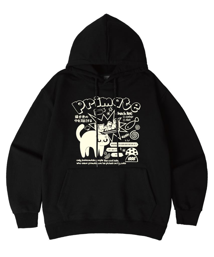 [Fleece-Lined/Non-Fleece-Lined] Mad Cat Oversized Hoodie 8 Colors (C Type)