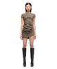 Girls Girls Unbal Mini Dress - Khaki