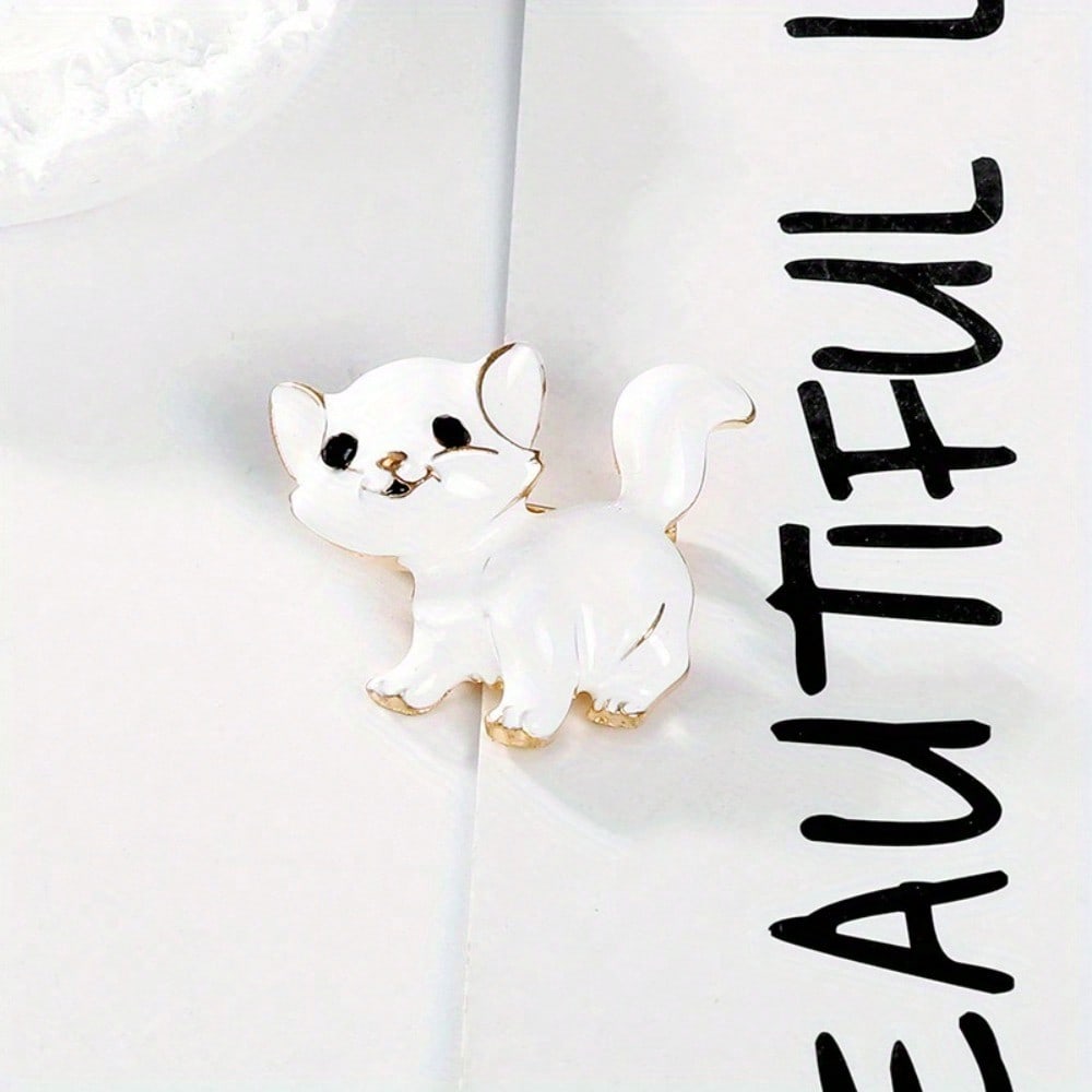 Fashion Cat Animal Brooch Men Women Coat Scarf Badge Accessories Popular Party Pin Buckle Gift