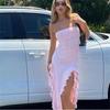 2024 Summer European & American Style Women's Sexy Irregular Wrap Dress