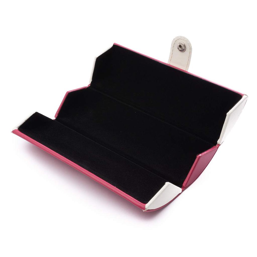 Eyeglass Cute Triangular Hard Pink MIDI-Midi Semi-Hard Case, Stylish, Wide-Opening, Design, Case, Case, (case-013,c1)