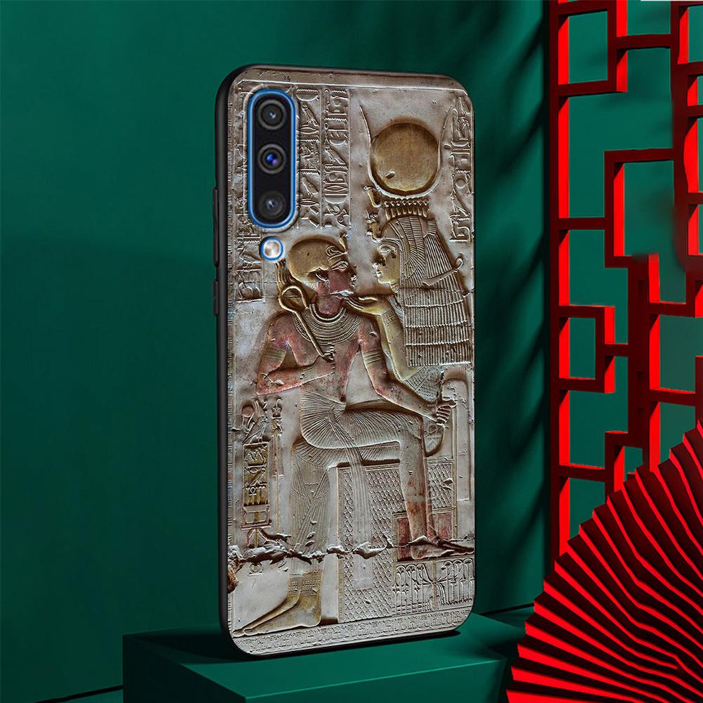 Ägypten Nofretete Anubis Ankh Fall für Samsung Galaxy A50 A10 A70 A30 A20s A20e A40 A10s A10e A90 5G A30s A60 A20 Zurück Telefon Abdeckung