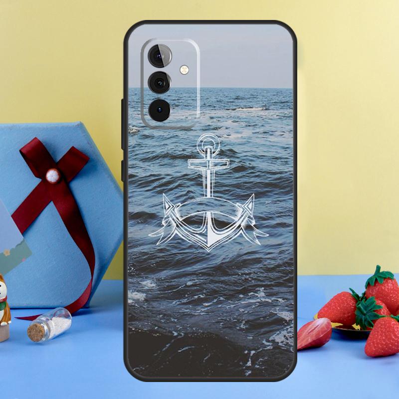 Anchor Sea Beach Case For Samsung Galaxy A54 A14 A34 A24 A53 A33 A13 A52 A32 A22 A12 A71 A51 A25 A15 Cover
