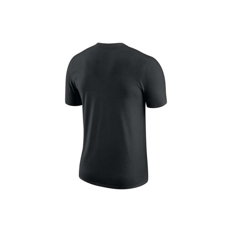 Nike Los Angeles Lakers Legend Court Practice Logo Print Crew Neck T-Shirt Men Tops Black DR6469-010