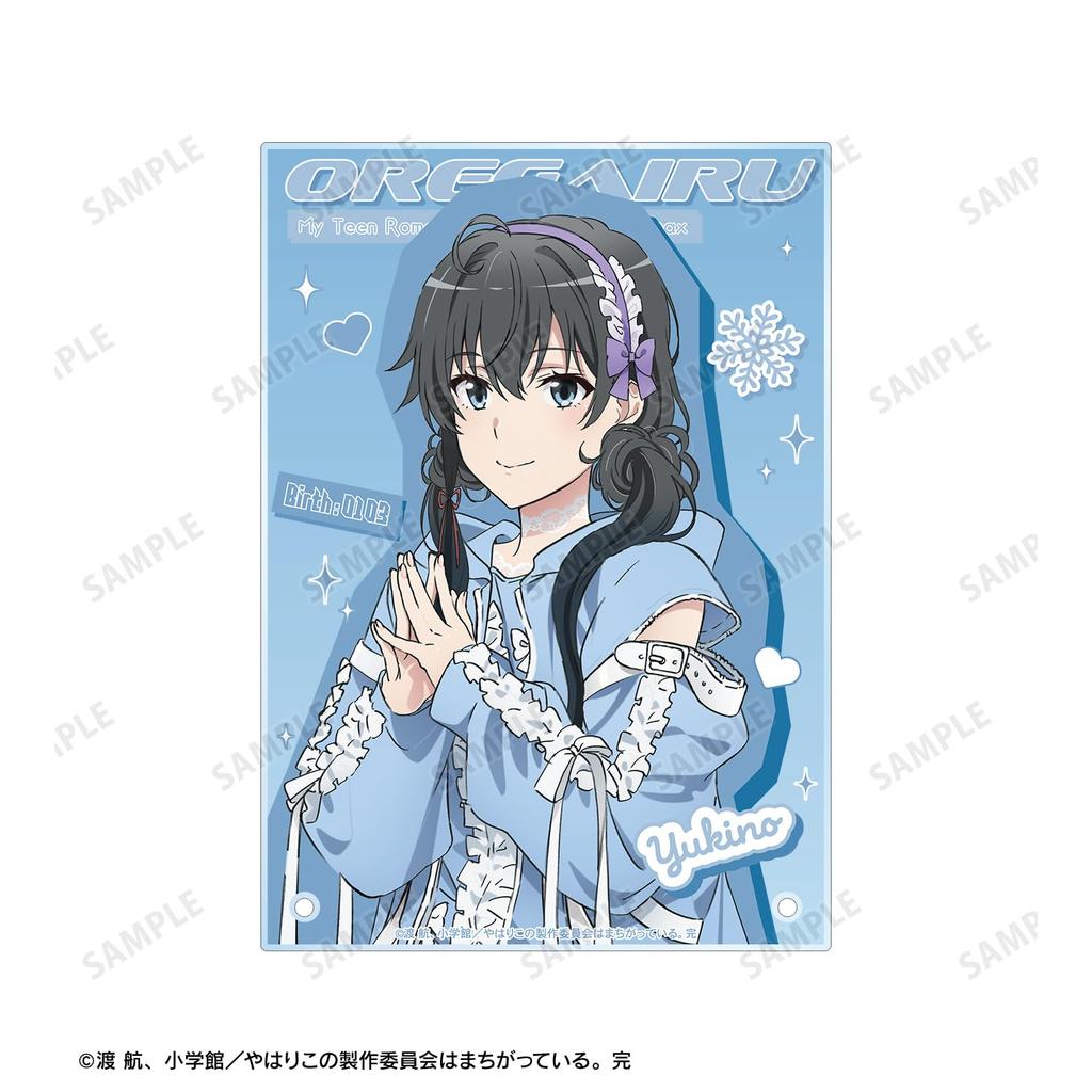 My Teen Romantic Comedy Complete Original Illustration of Yukino Yukino In Cute Casual Clothes A5 Acrylic Panel SNAFU - Ver.