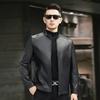 Haining Leather Jacket Men's First Layer Calfskin Jacket Spring and Autumn Single Leather Casual Slim Lapel Leather Jacket