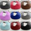 Color Large Solid Soft Plush Portable Living Room Lazy Sofa Cover Bean Bag Cover