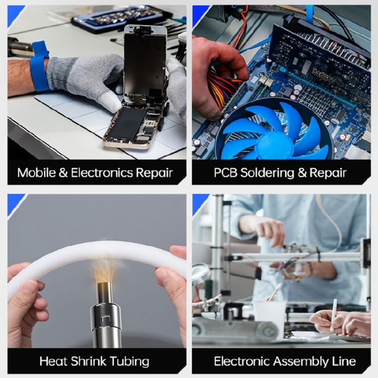 SAG55 550W With Stand BGA Rework LCD Digital Blower Soldering Heater Handheld Hot Air Blower Soldering Repair Tool