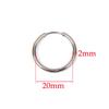 10 Stück 316L Edelstahl Creolen Ohrringe Damen Herren Punk Hiphop Kreisförmige Ohrstecker Ring Schmuck Goldfarbe Zubehör Großhandel