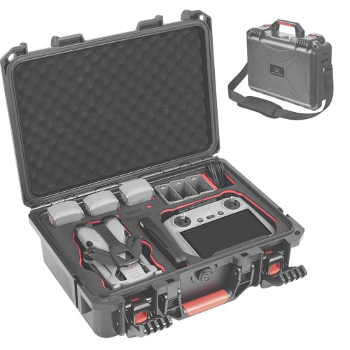 DJI Mini 5 Pro Waterproof Hard Carrying Case for DJI RC-2/RC-N3 Transmitter and Mini 5 Pro Accessories, Full Protection, Dustproof, Shockproof, and Sc