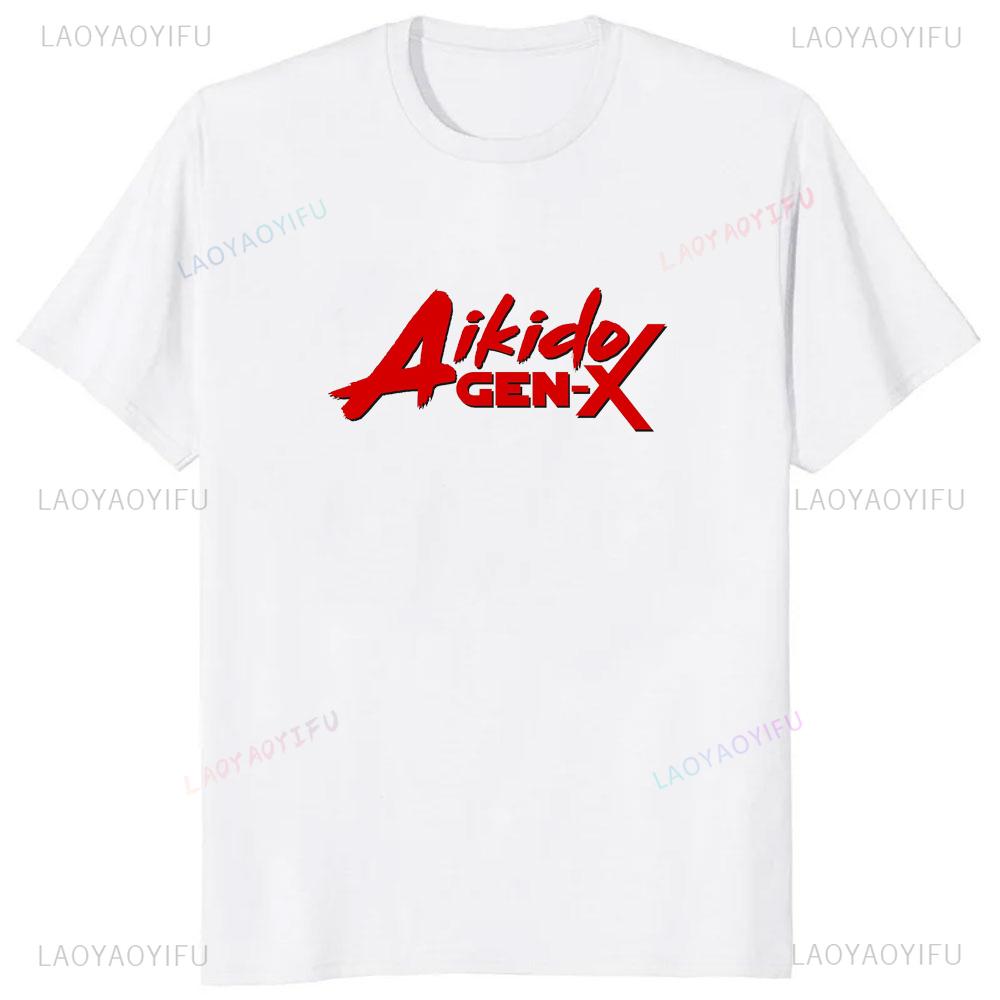 Hot Sale Japan Wushu Printed Fitness GYM T-shirt Aikido Take Exercise Casual Fashion Comfort  TShirt Harajuku Style Loose Tee
