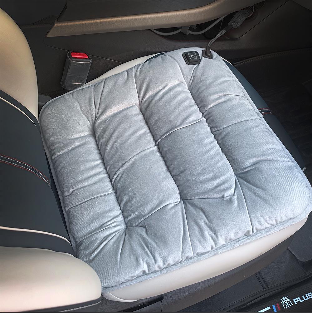 Graphene Heated Car Seat Cushion - Warm Plush Winter Pad, Universal Fit, Thickened Electric Heating.