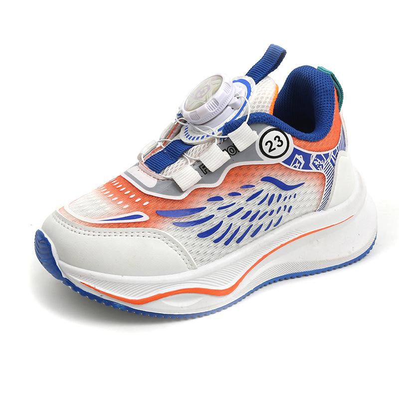 Kinder Sneakers Jungen Mädchen Freizeitschuhe Drehknöpfe Laufschuhe Weiche Sohlen Baby Mesh Schuhe Singles