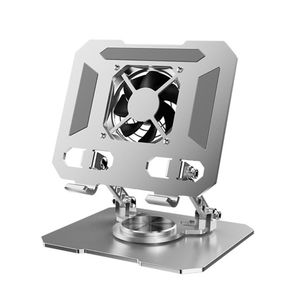 Foldable Cooling Fan Tablet Bracket 360 ° Rotatable Tablet Radiator Bracket  Live Stream