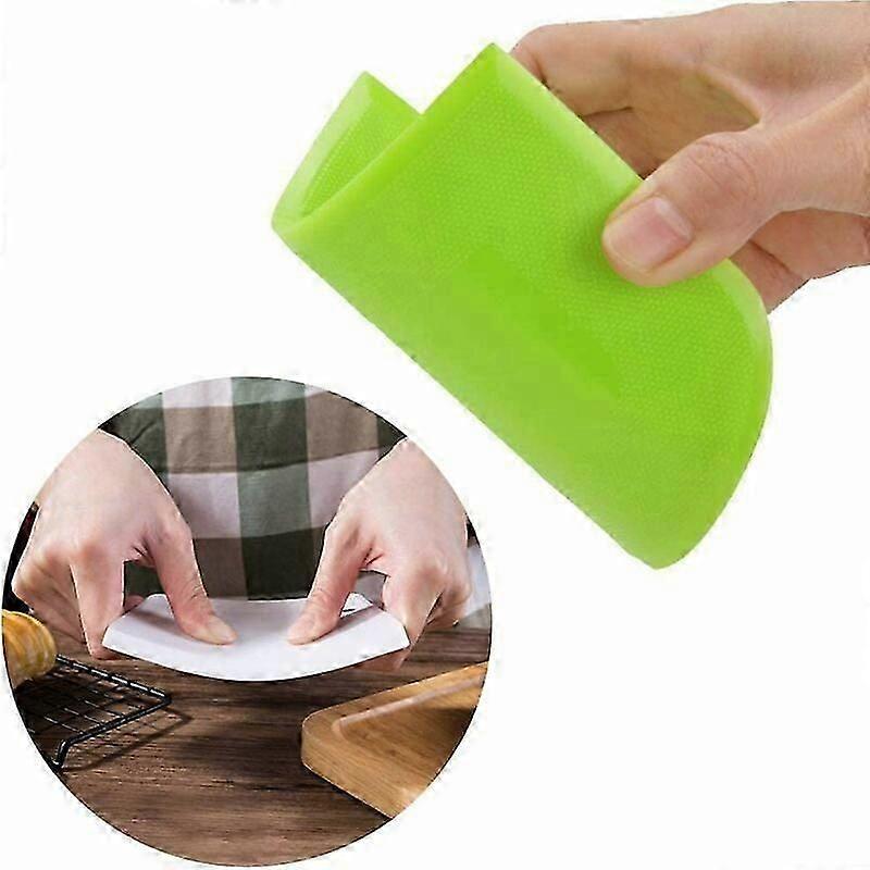 Set of 4 Plastic Dough Scraper Horn Pastry Dough Cutter for Pastry Bread 1NprE6
