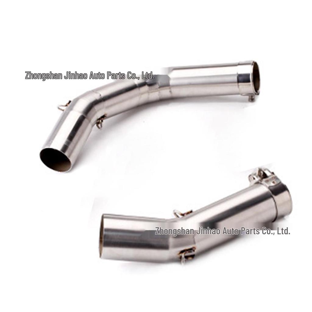 R1 Motorcycle Exhaust Pipe Modification, Stainless Steel Mid-Section, Non-Destructive, Compatible with 2009-2014 Models