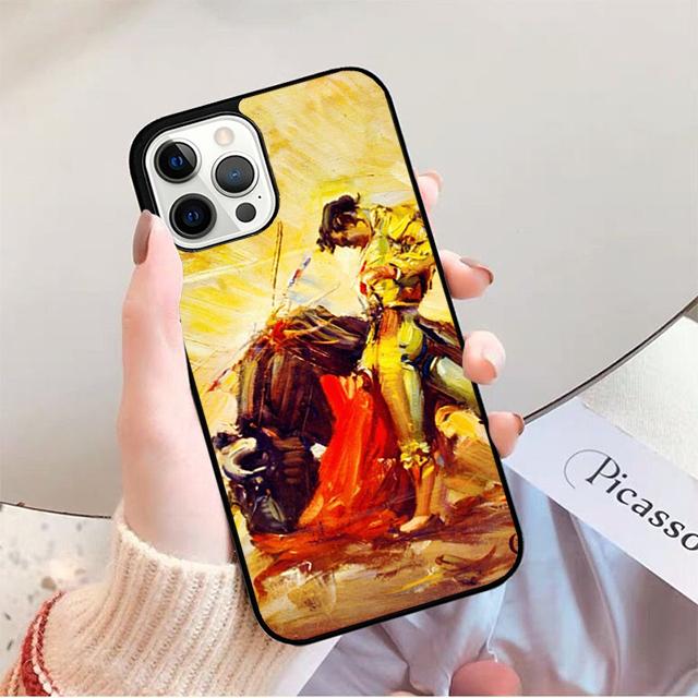 Bullfight Bull Fighter Phone Case for iPhone 17 Air 16 16e 15 Plus for Apple 13 11 12 14 Pro Max Cover Coque Fundas