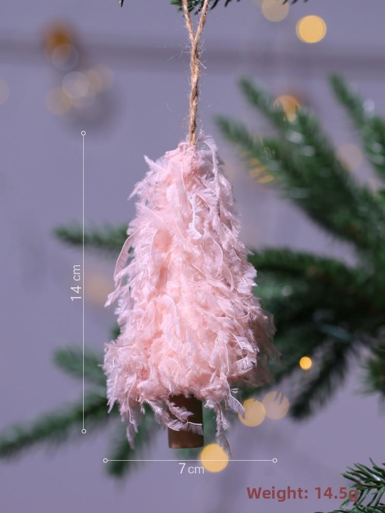 Creative Christmas Tree Socks Heart Shaped Feather Pendant Christmas Decoration For Festive Tree Decor