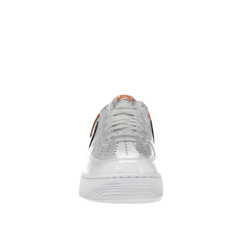 Nike Air Force 1 07 Bílá Brilantní oranžová Dámské tenisky Černá DJ9942-103