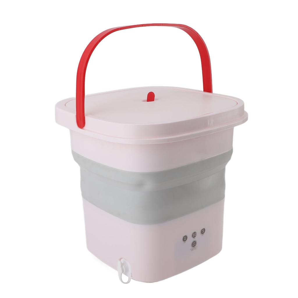 10.5L Small Washing Machine Fully Automatic Blue Lighting Deep Cleaning Foldable Washer for Apartment Dormitory Hotel