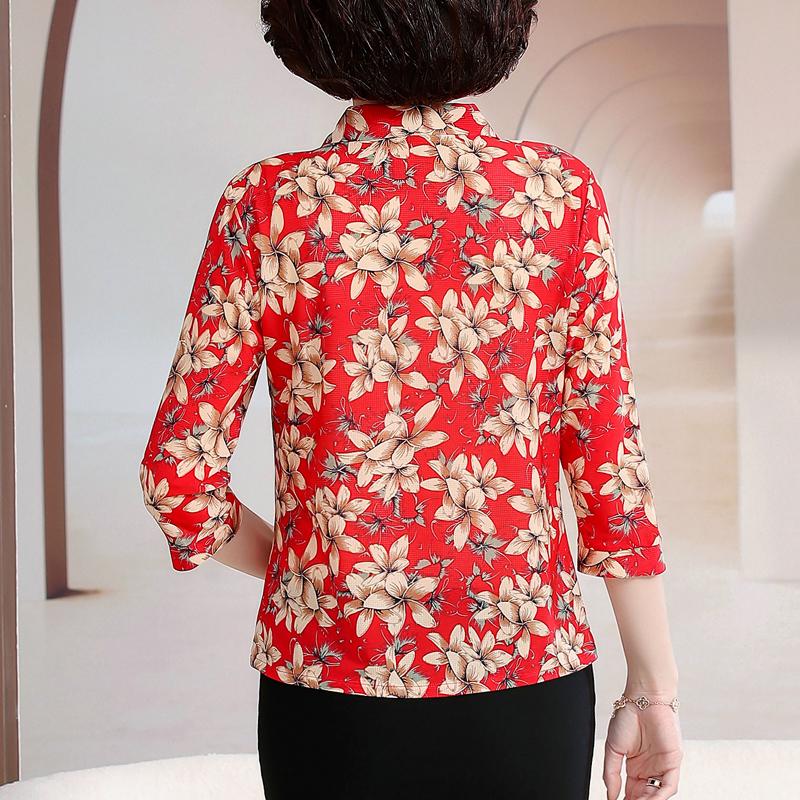 Elegante Sommer Top Weibliche Hemd Beiläufige Lose Frau Vintage Bluse Sommer Kleidung