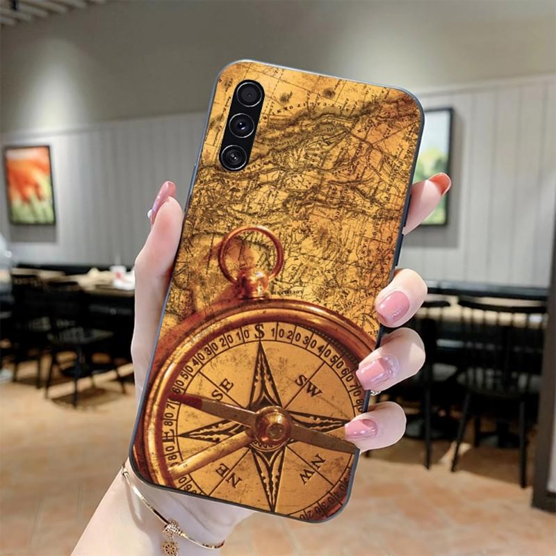 

Чехол для телефона с картой мира для Realme GT 2 9i 8i 7i Pro X50 X2 C35 C21 C20 C11 C3, мягкий черный чехол для телефона Realme C3