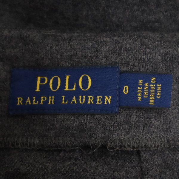 POLO RALPH LAUREN wool blend long Wide pants gray Back zip Women Used