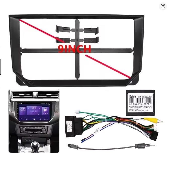 Universal Navigation Faceplate Frame for 2018 SEAT Ibiza/ARONA - Android Large Screen Kit