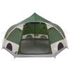4 Person Dome Tent with Roof Green 505 x 450 x 248 cm