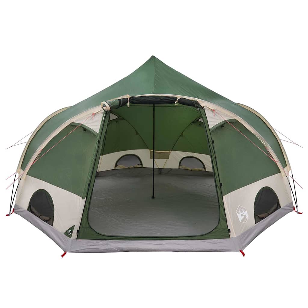 4 Person Dome Tent with Roof Green 505 x 450 x 248 cm