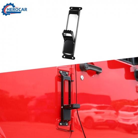 

Car Door Hinge Side Foot Climb Step Pedal Black For 07-17 eep Wrangler JK JL JT