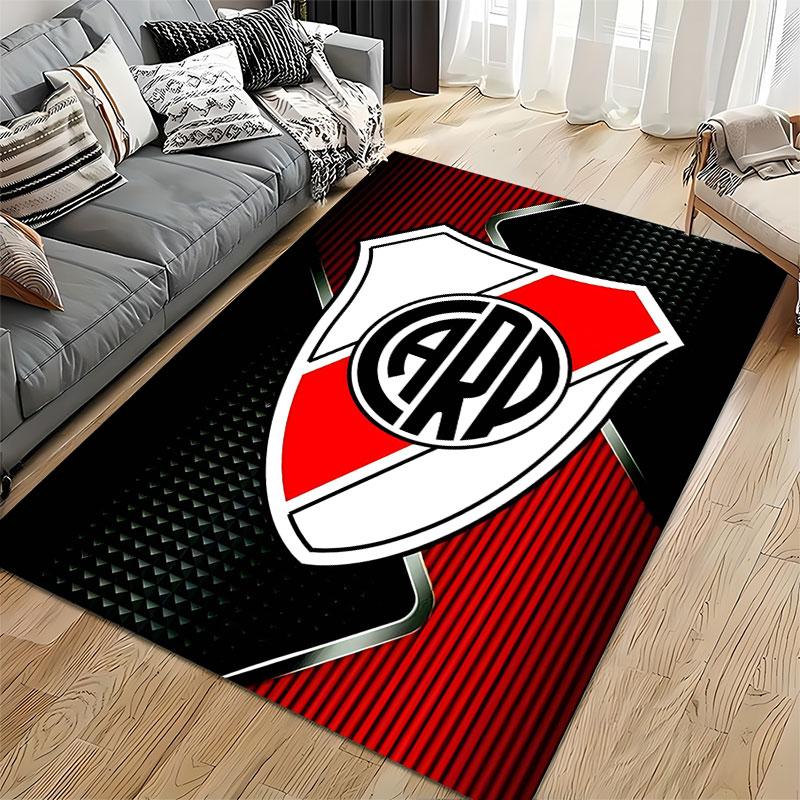 River Plate Logo Design Carpet suitable as a non-slip mat for the living room or bedroom sofa