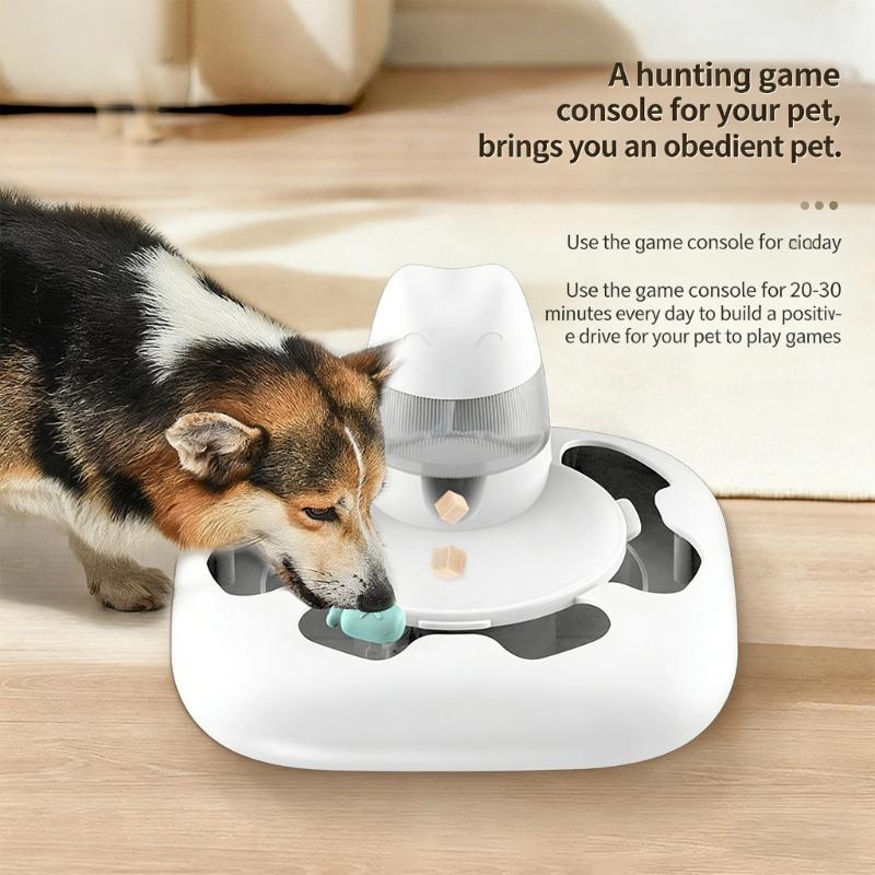 Motorized Animal Play Device Including Rechargeable Battery And Stable Base To Support Healthy Hunting Behavior