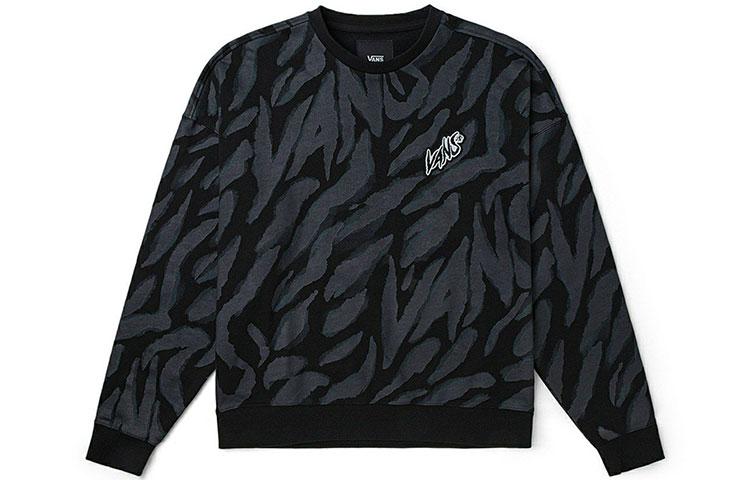 Vans Sweatshirts Unisex Black Crew Neck Moderate Regular VN0002BPYM7 XL