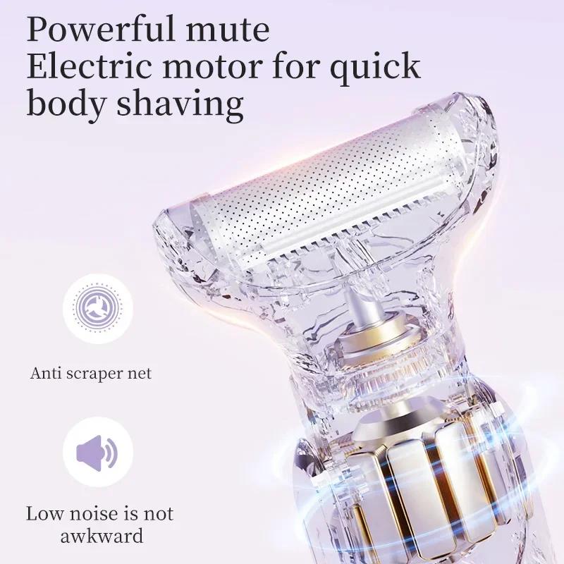 Xiaomi Rasoio Elettrico 5-in-1 per Donne Tagliacapelli Rasoio Senza Fili Portatile Depilatore per Corpo Naso Viso Sopracciglia Gambe Bikini