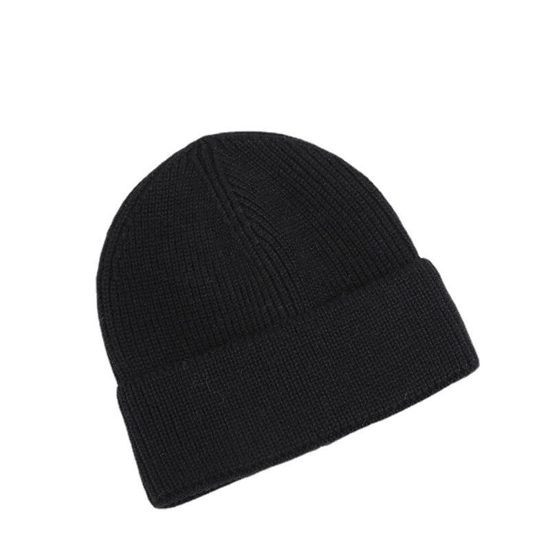 Czapka damska zimowa Jasna Płytka Ciepła Jednolity Kolor Czapka Dzianinowa Styl Koreański Studentka Urocza Para Melonowa Skóra Właściciel Wełniana Czapka Męska