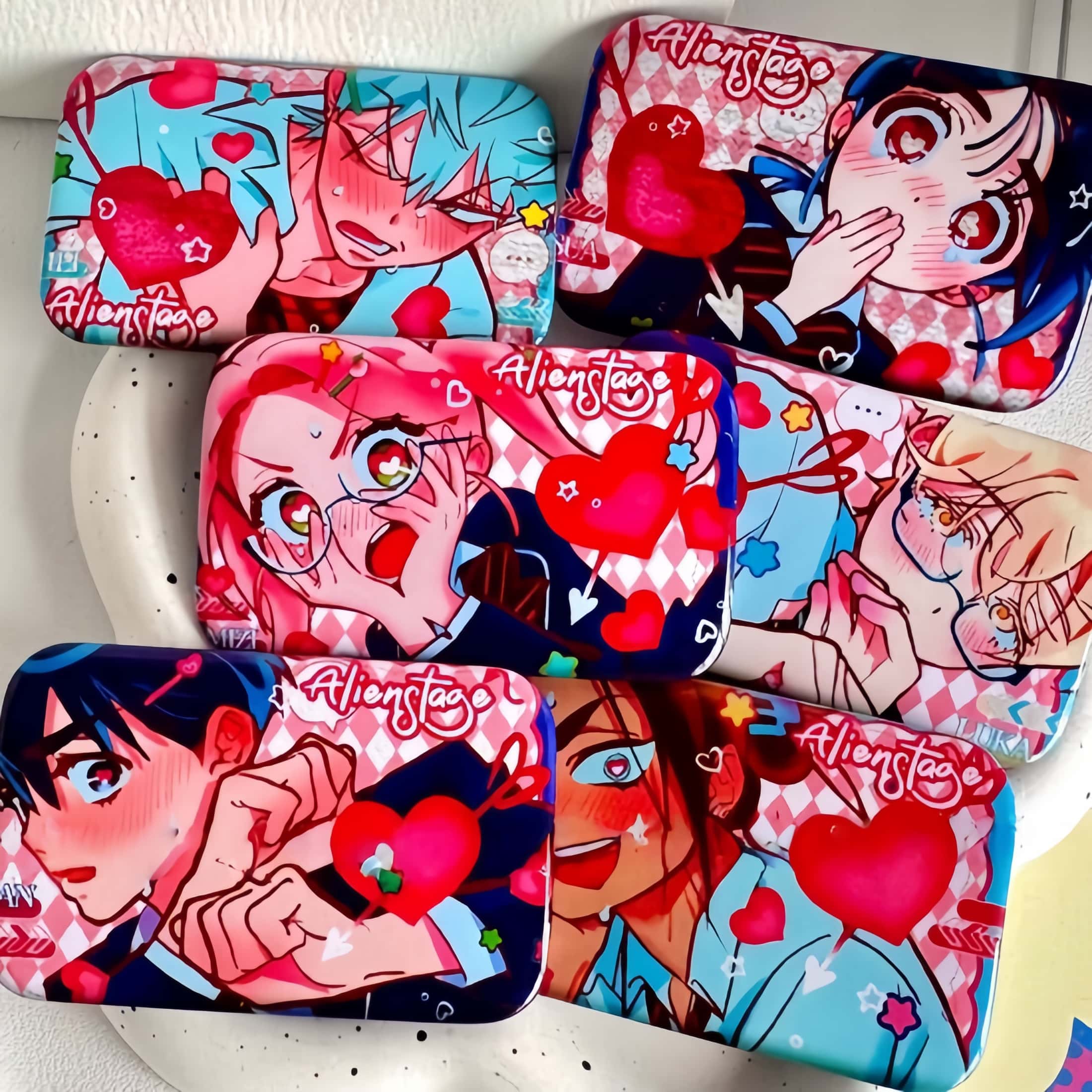 Набор значков «Инопланетная сцена» set