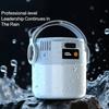 Multipurpose outdoor rechargeable camping light with solar charging and long range