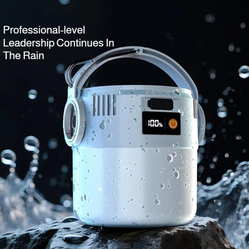Multipurpose outdoor rechargeable camping light with solar charging and long range