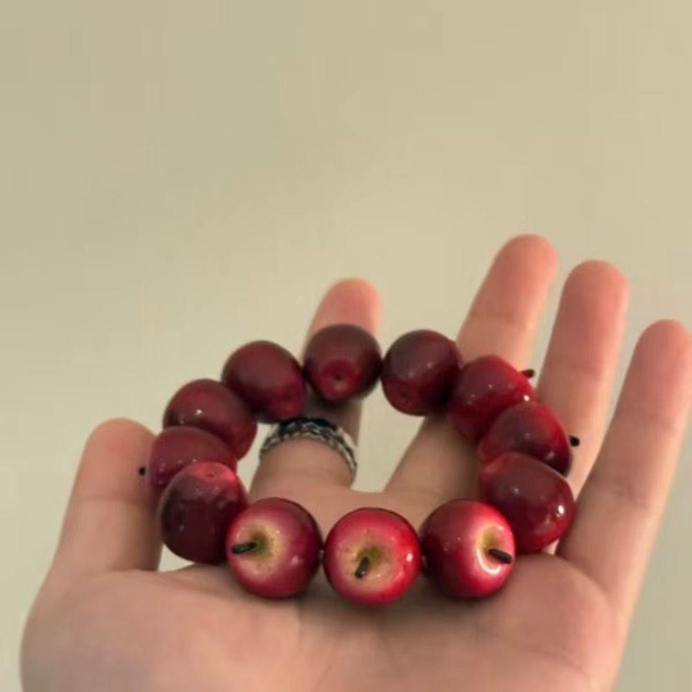Cartoon Fruit Resin Bracelet Resin Y2K Beaded Bracelet Y2K Fashion Girls