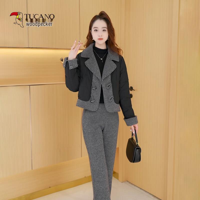 

Woodpecker Women s Elegant Quilted Two-Piece Winter Set L